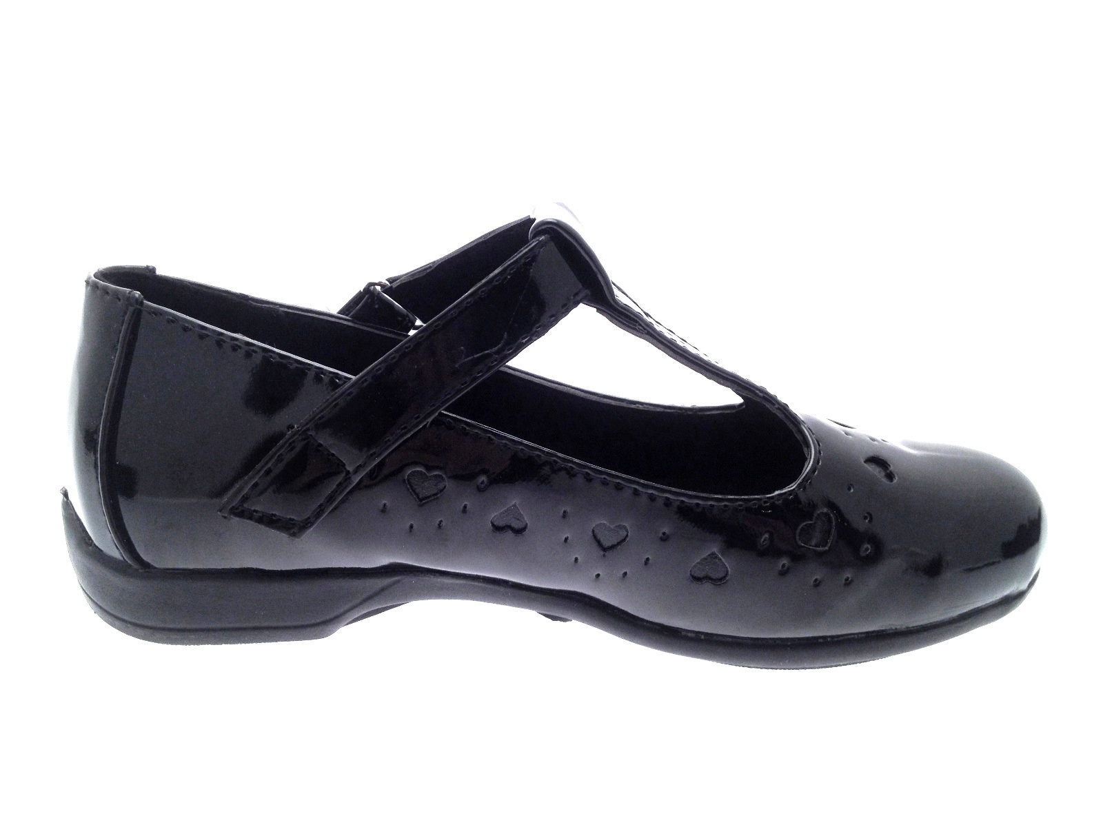 Kids Girls Black School Shoes Faux Leather T Bar Mary Jane Shoes Size UK 102 eBay
